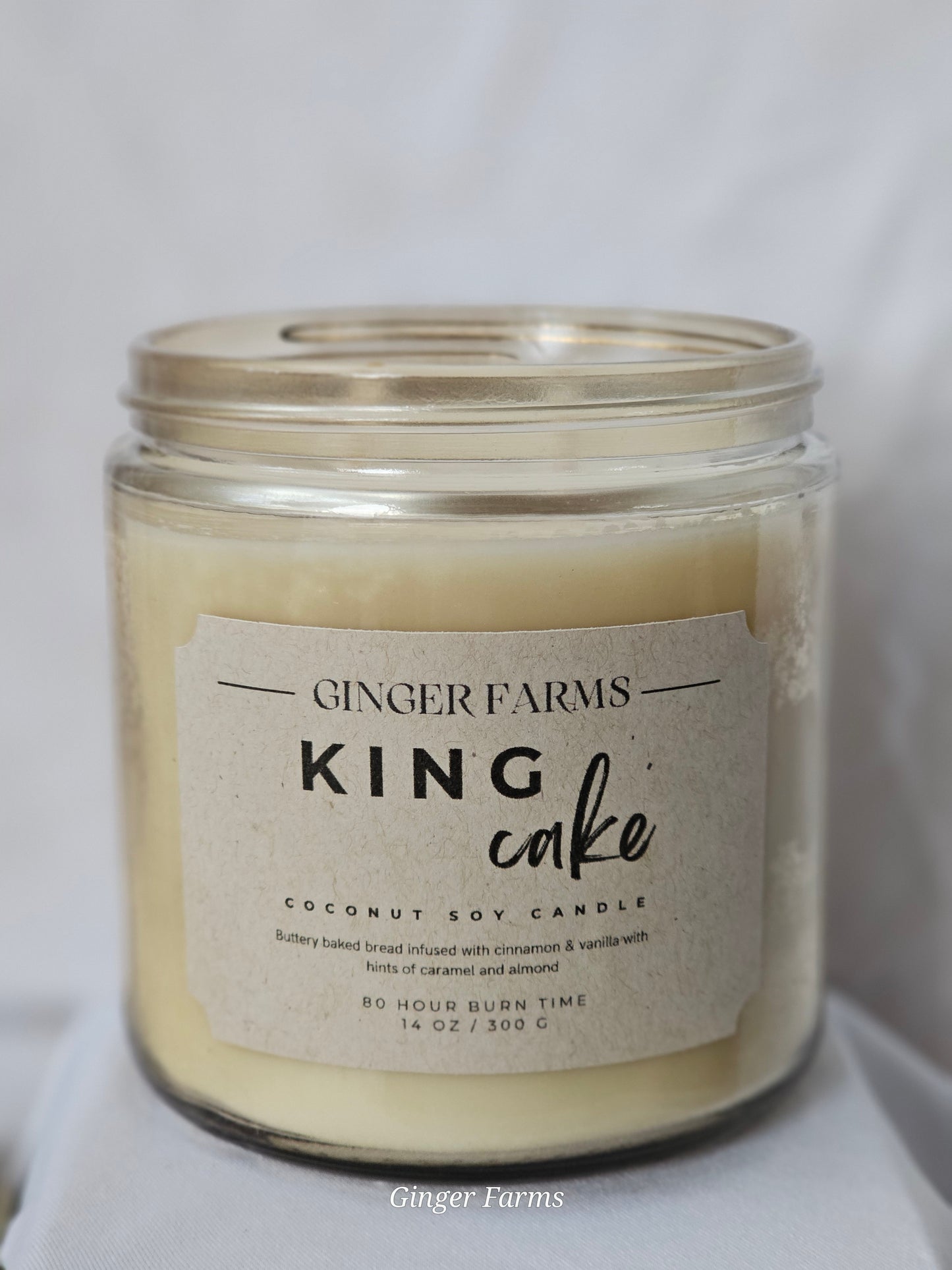 King Cake Candle Jar