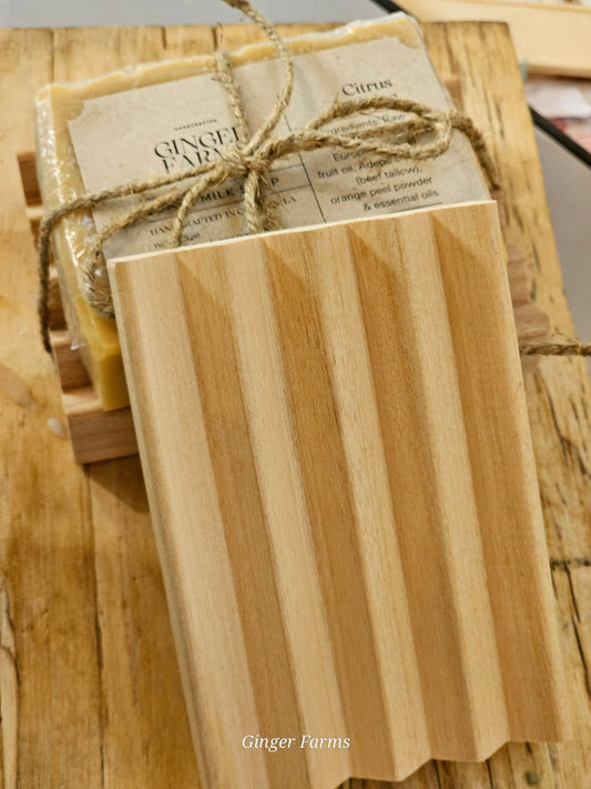 Wooden soap dish - Ginger Farms